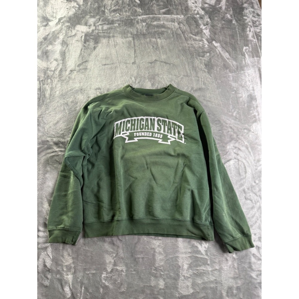 Pro Edge Michigan State Founded 1855 Men's Sweatshirt L Green